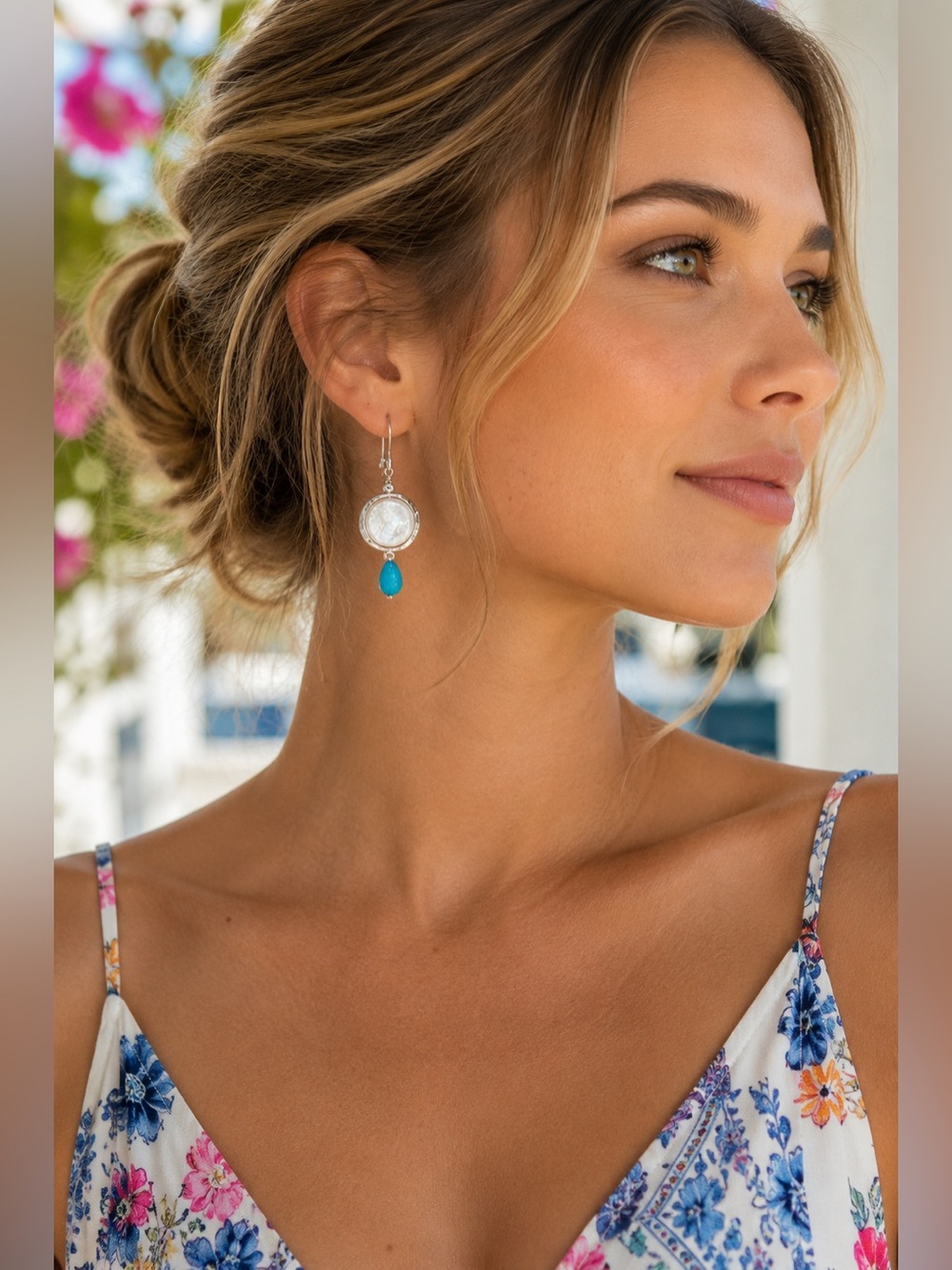 Silpada Designer Sterling Coin Pearl, Quartz & Hematite JOSEPHINE Drop Earrings